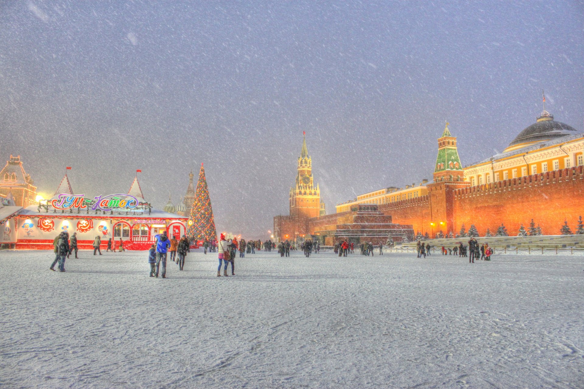 новый год красная площадь москва