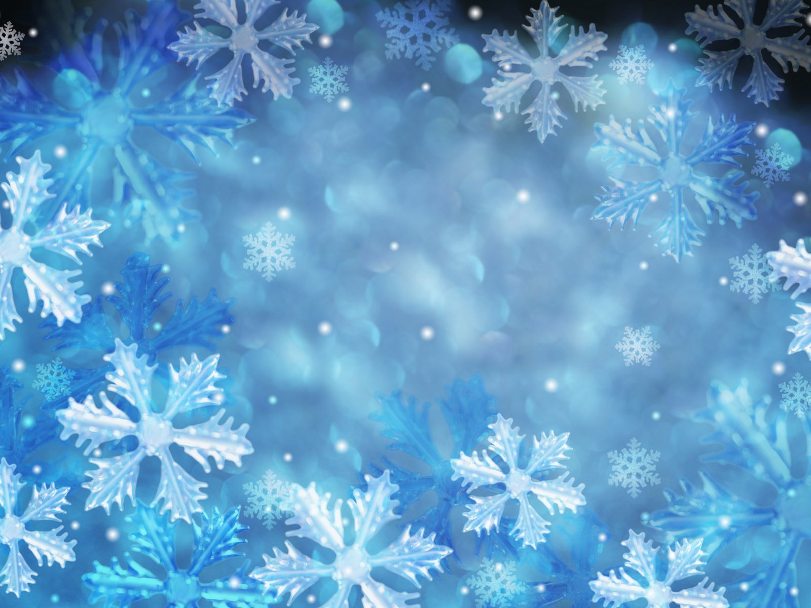 blue snowflakes pattern