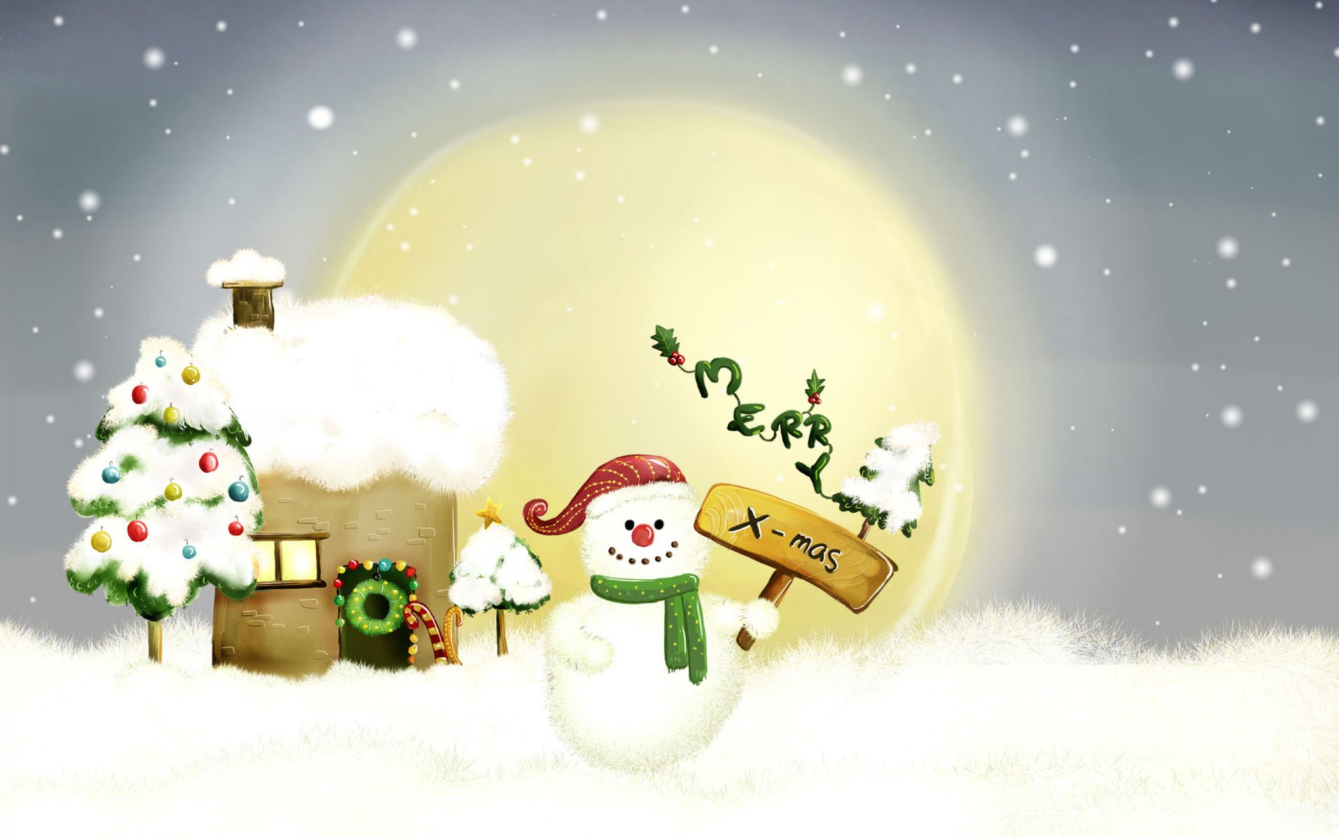 picture snowman new year christma