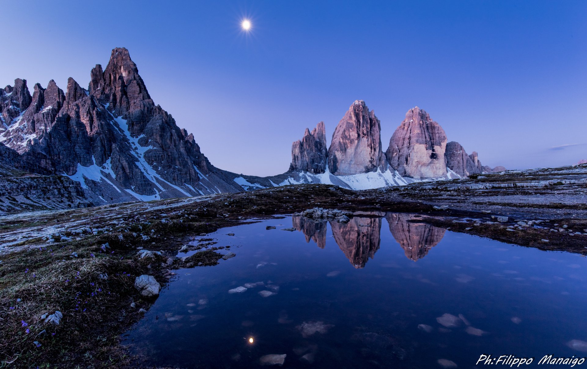 berge see reflexion natur schnee landschaft