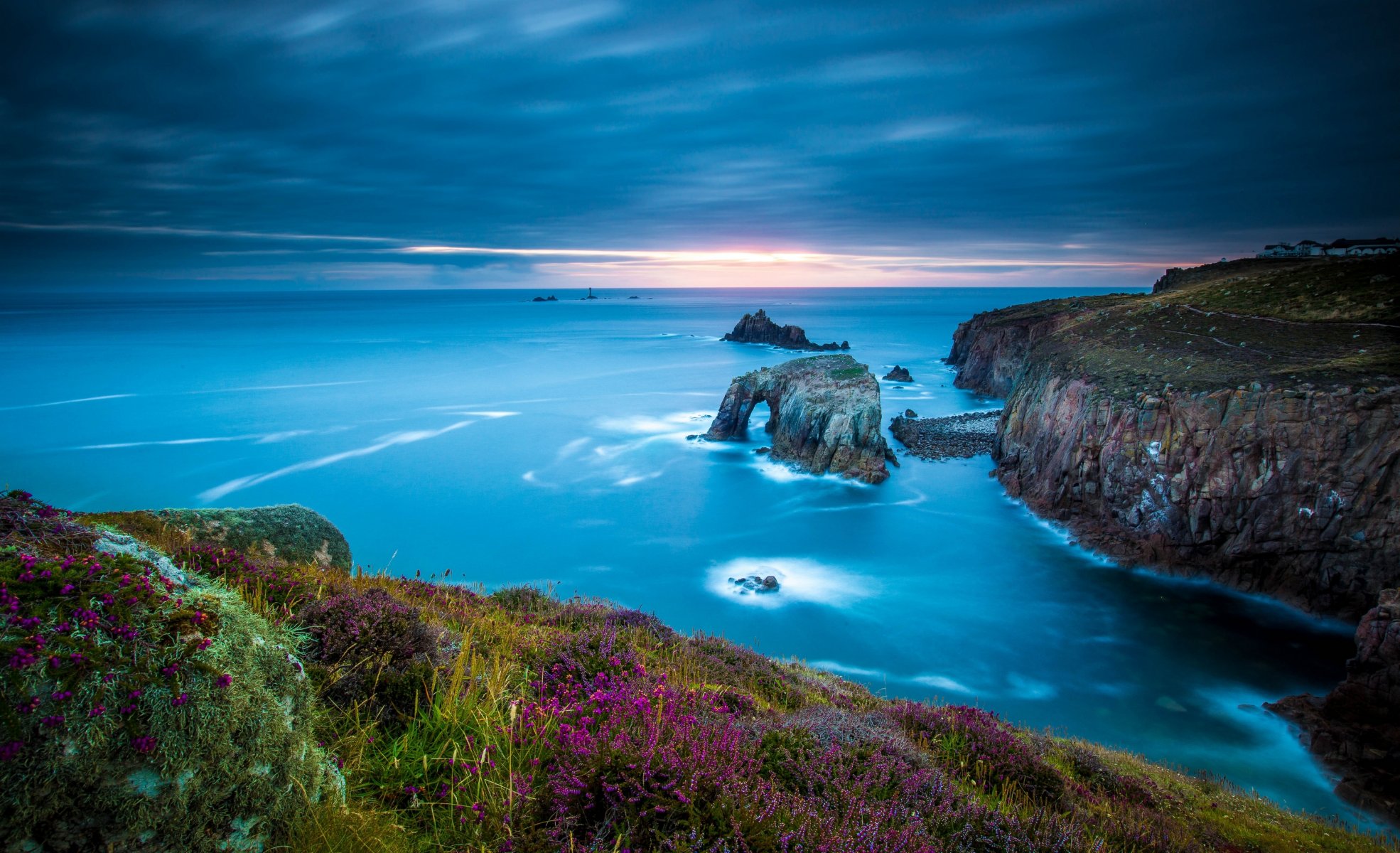 land ende cornwall england keltisches meer lands end kap keltisches meer küste felsen meer