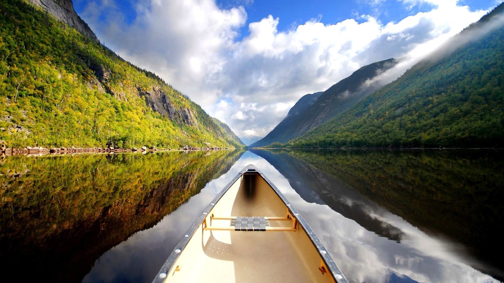 nouvelle-zélande paysage rivière canoë rivière canoë