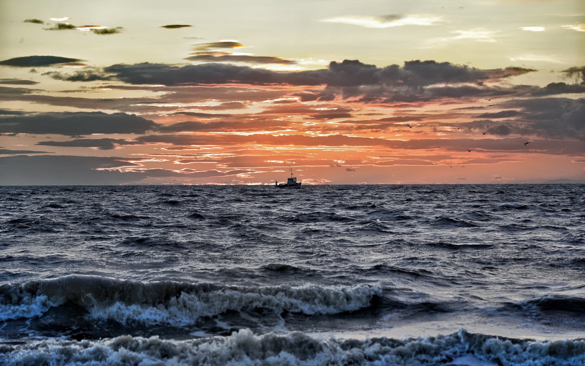 tramonto lavaggio spiaggia di hunstanton