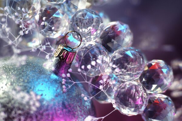 Boules de verre fantaisie pour la décoration d arbre de Noël