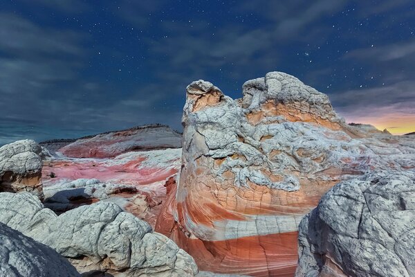 National Monument under the starry sky