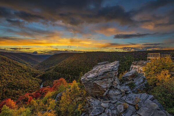 The beauty of nature from the observation deck