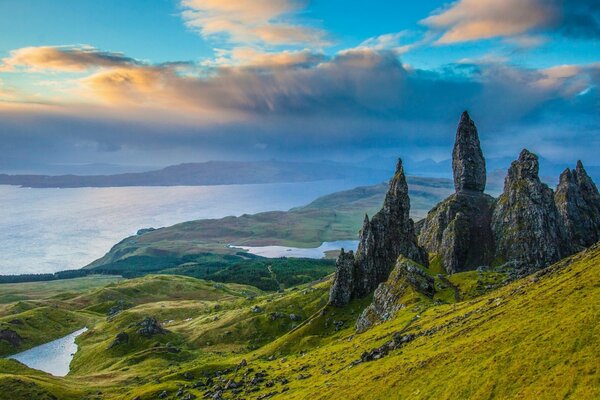 La isla de Skye en Escocia y el valle