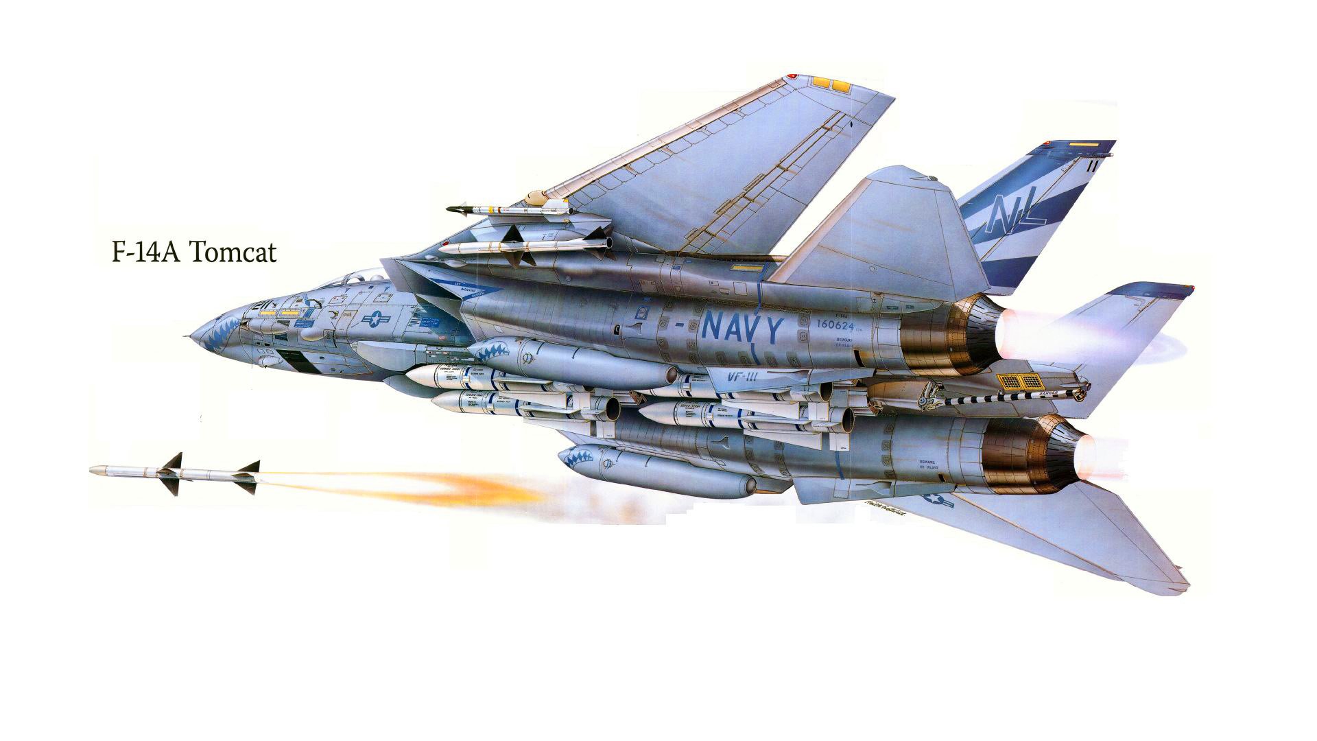 f-14 kämpfer flugzeug tomcat usa angriff zeichnung