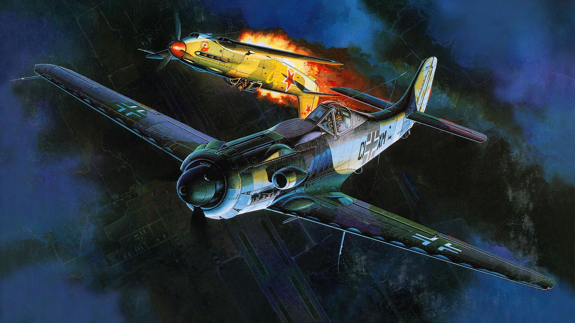 focke-wulf ta 152 focke-wulf combate aéreo dibujo arte