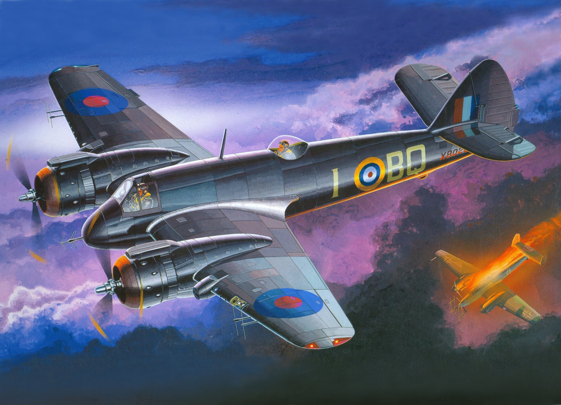 bristol beaufighter bristol beaufighter pesante notte combattente aereo aviazione guerra arte