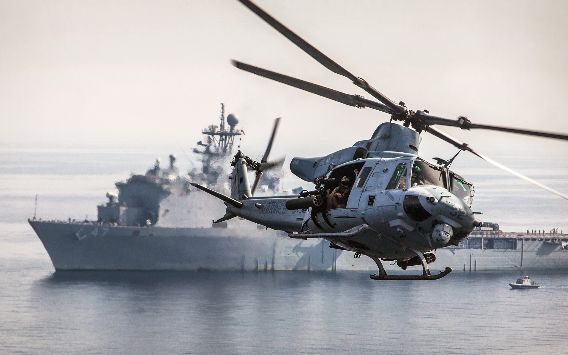 multi-purpose bell uh-1y venom united states 15th expedition detachment marines ship