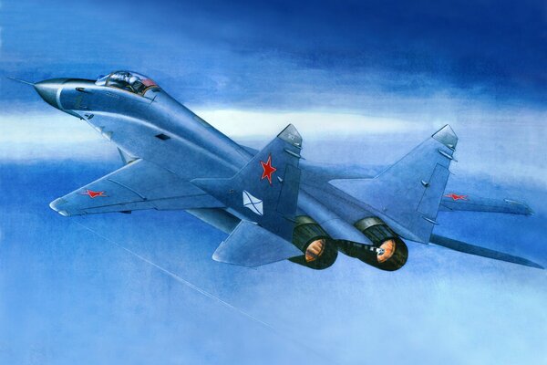 Russian MIG-29k fighter aircraft