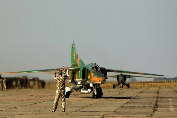 The countdown for the fighter bomber started at the airfield