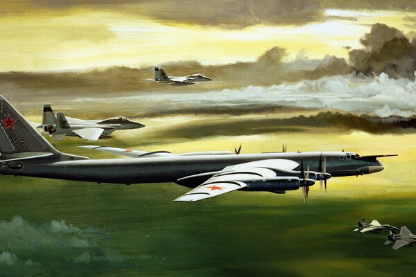 L arte del bombardiere strategico sovietico nel cielo