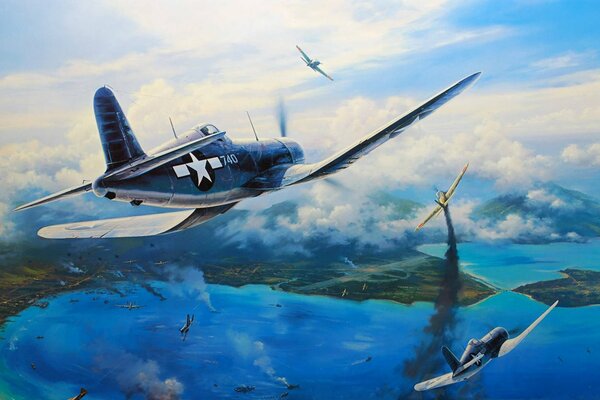 Figura de arte F4U Nicolas trudgian