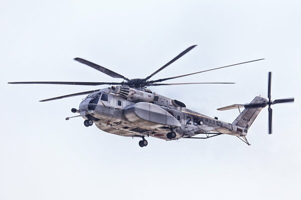 Der größte Hubschrauber der Minensuchboot-Klasse. die Tragfähigkeit beträgt 55 Personen