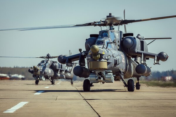 Flugzeug mi 28 Bild auf dem Flugplatz