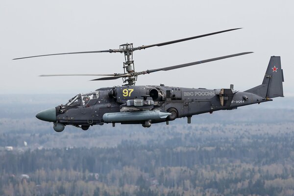 Russian ka 52 attack helicopter alligator 