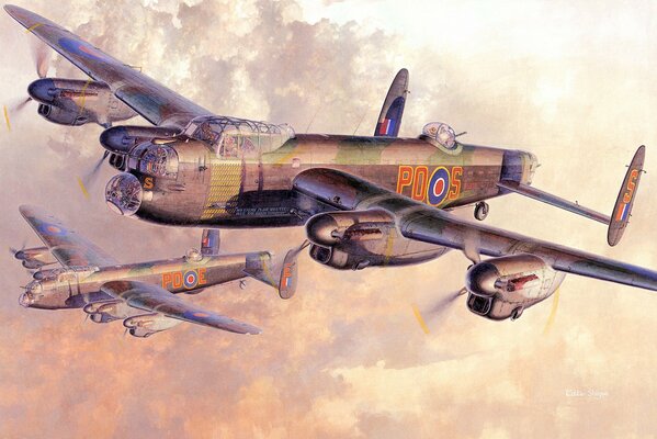 Two British four -engined bombers