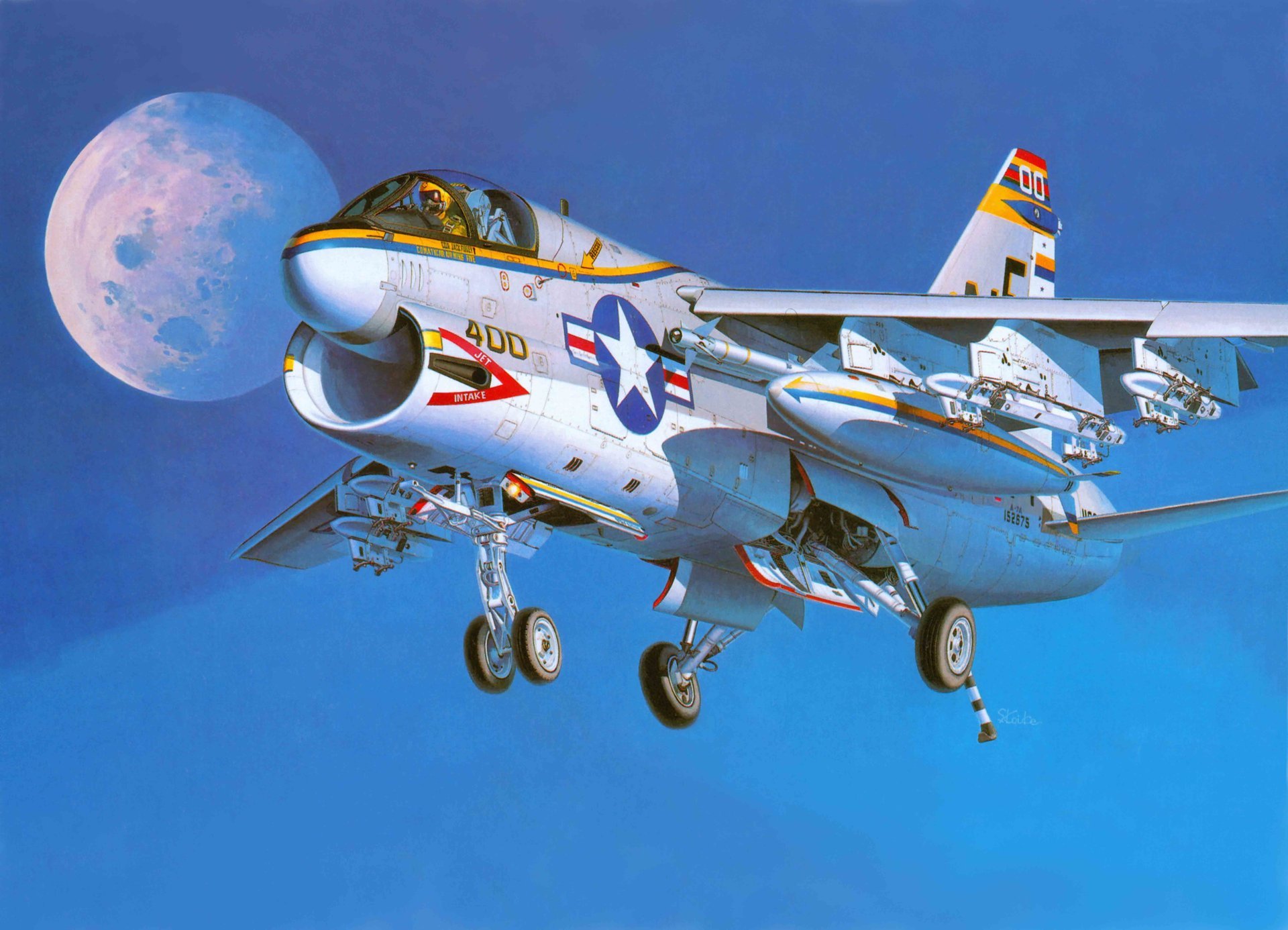 art avion pont avion d attaque a-7a corsair ii corsair ii marine états-unis