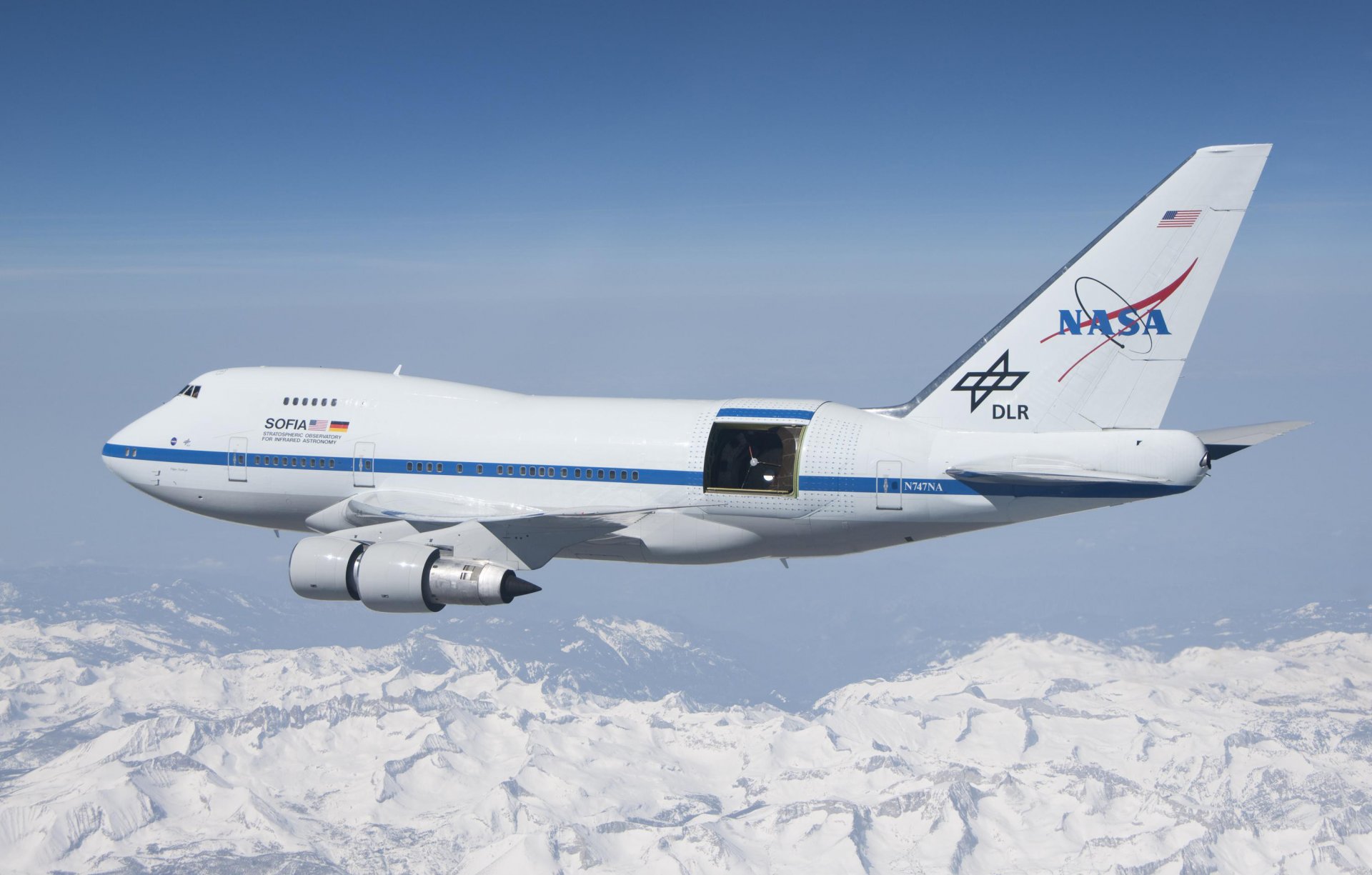 boeing 747sp infrarot-teleskop stratosphäre sofia nasa dlr