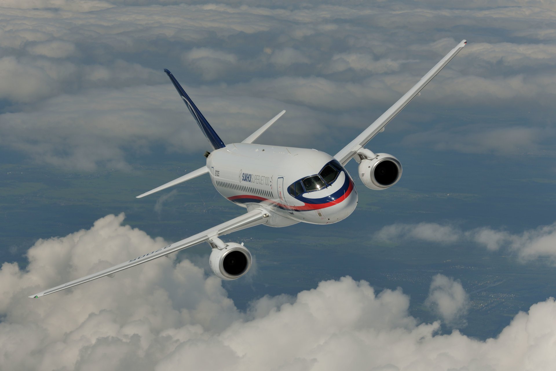 ukhoi superjet 100 plane sky