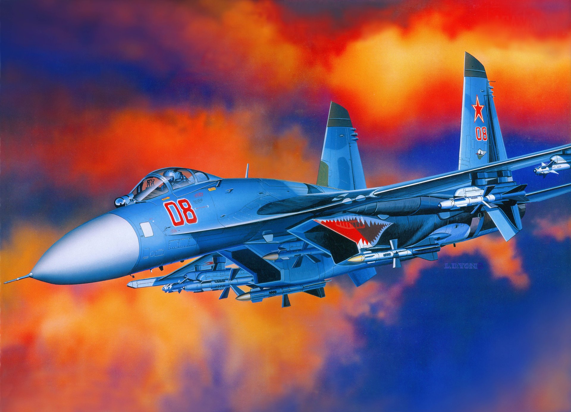 su-27 russe combattant avion aviation force aérienne de la fédération de russie