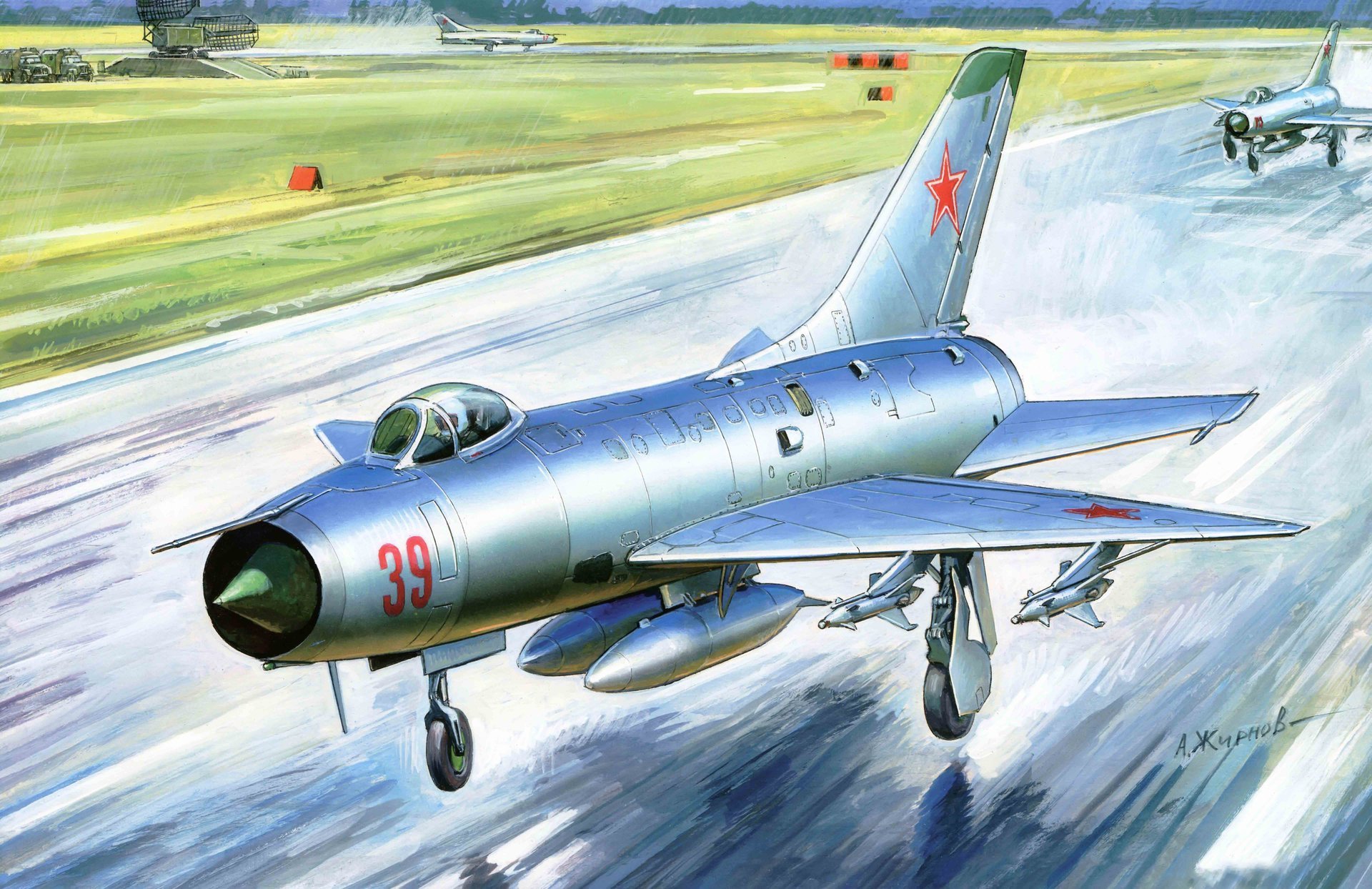 art aircraft su-9 soviet single-engine all-weather fighter interceptor the first domestic with triangular wing and in the world created as an integral part of a single complex interception