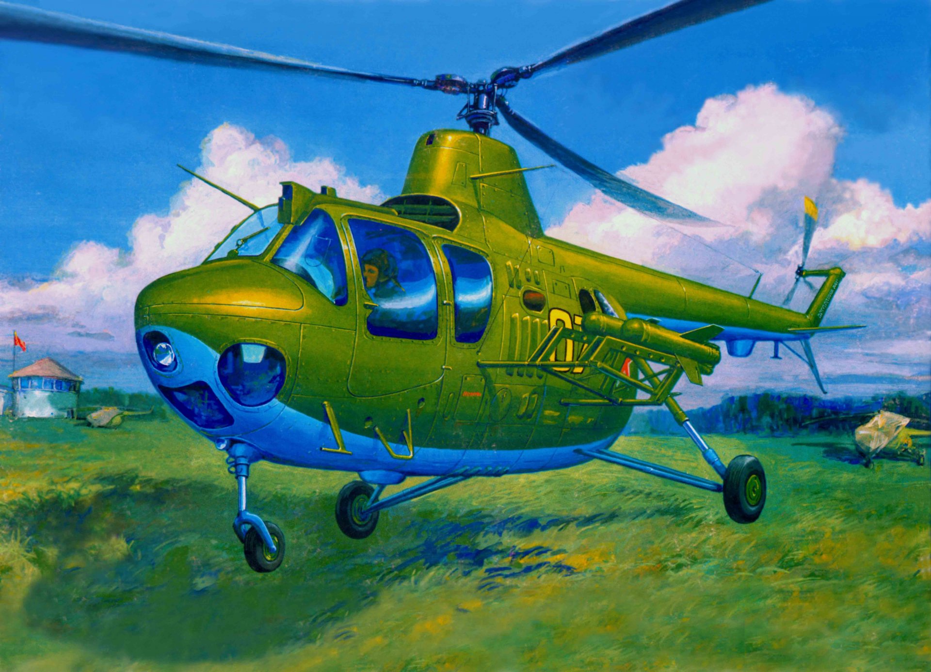 art helicopters mi-1mu lightweight shock multi-purpose first ball anti-tank complex phalanx to two or four managed missiles soviet serial design bureau mil