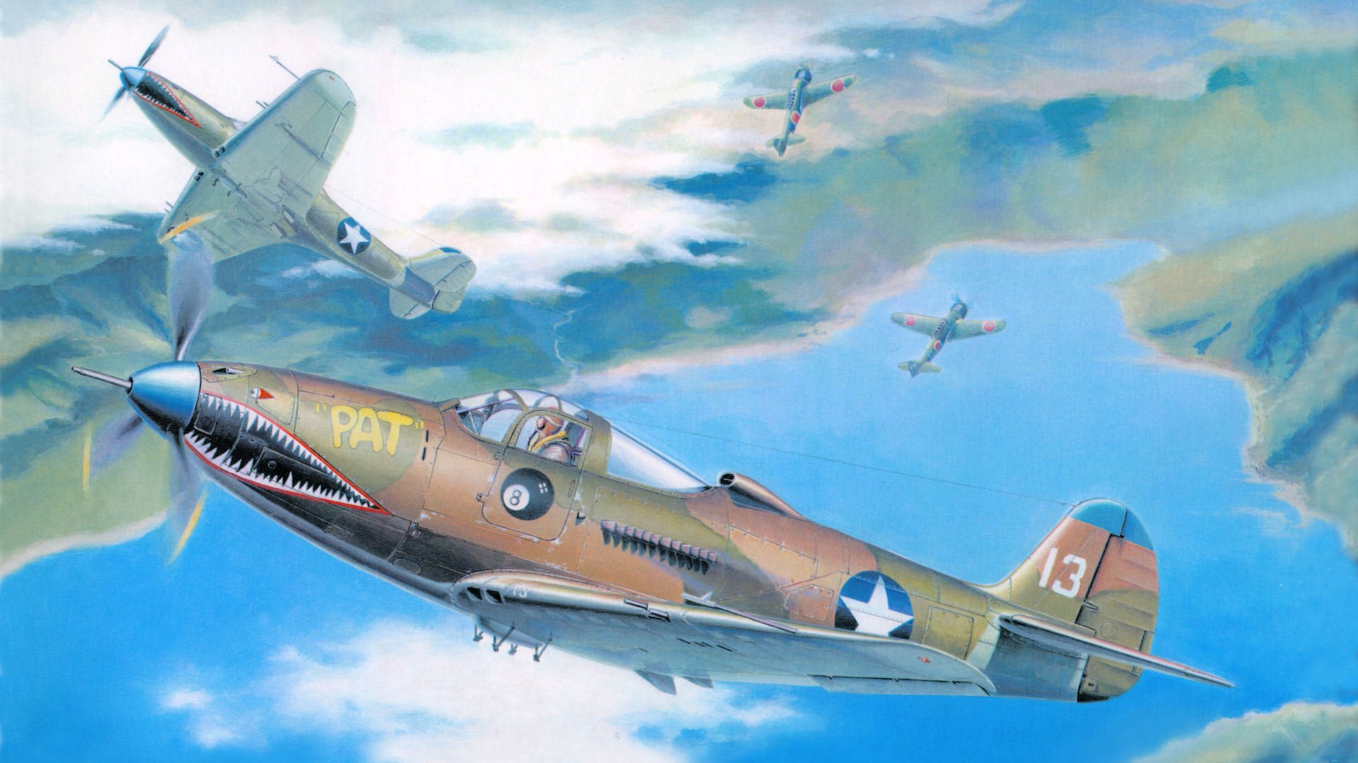 bell p-39 aerocobr aerocobr combattant figure