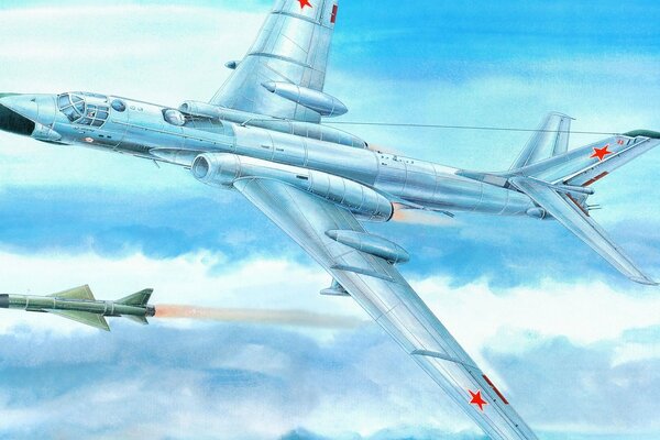 Sowjetischer schwerer zweimotoriger Bomber TU-16