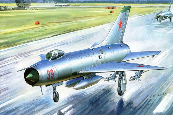 Sztuka radzieckich samolotów na pasie startowym