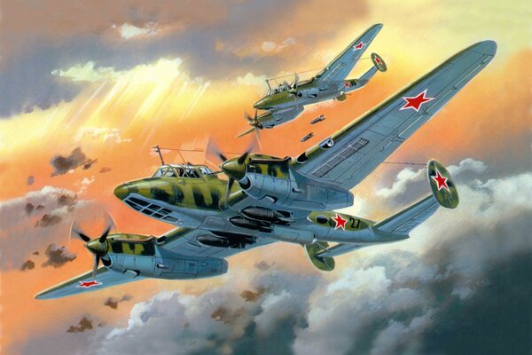 Bombardiere in picchiata sovietico prodotto dalla Seconda Guerra Mondiale