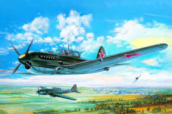 Avion soviétique su-6 moteur à piston 