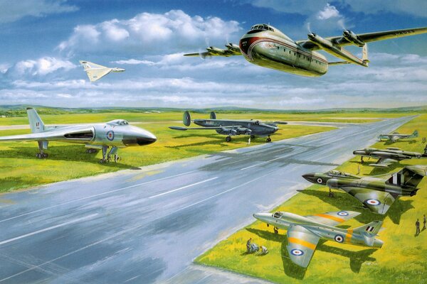 Abbildung Flugzeuge der britischen Luftwaffe