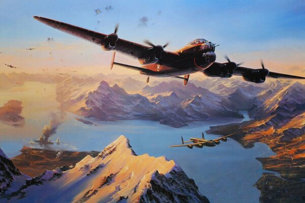 El arte del avión bombardero durante la guerra