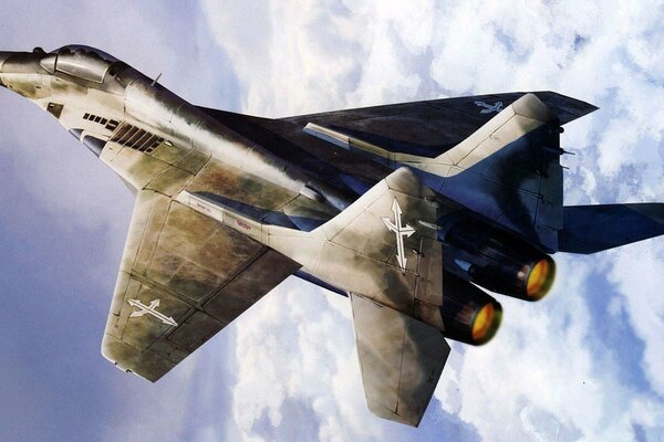 MiG-29 to samolot bardzo ładnie wygląda