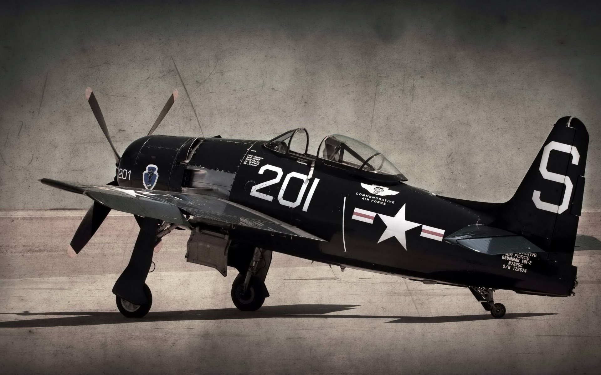 f8-f bearcat самолёт фон стиль