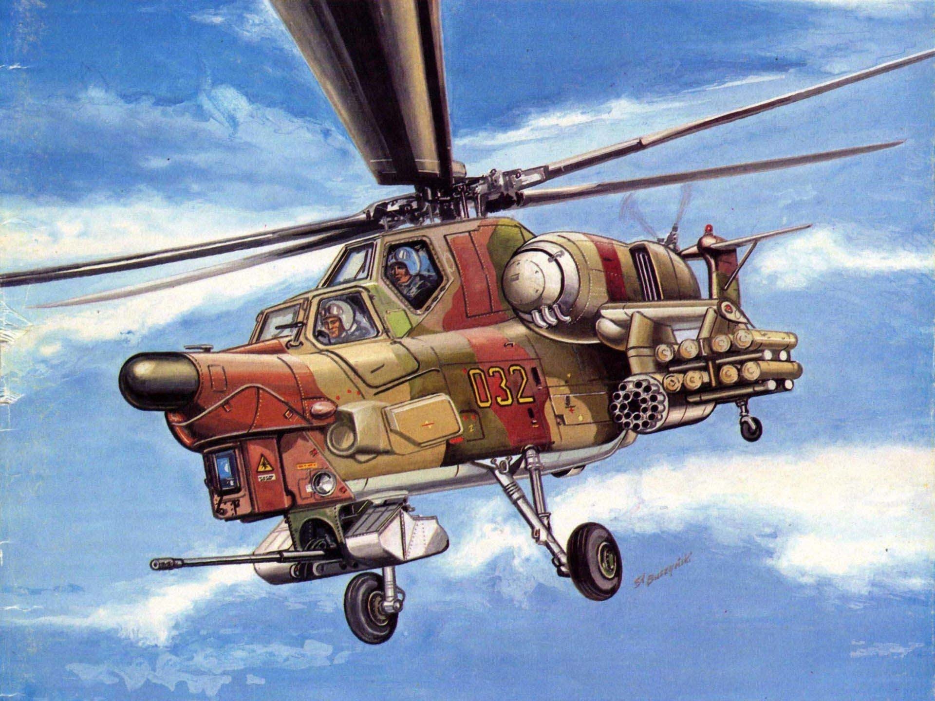 art helicopter mi-28 russian shock designed for search and destruction in conditions active fire counteraction tanks other armored equipment and also low-speed aerial targets live force enemy