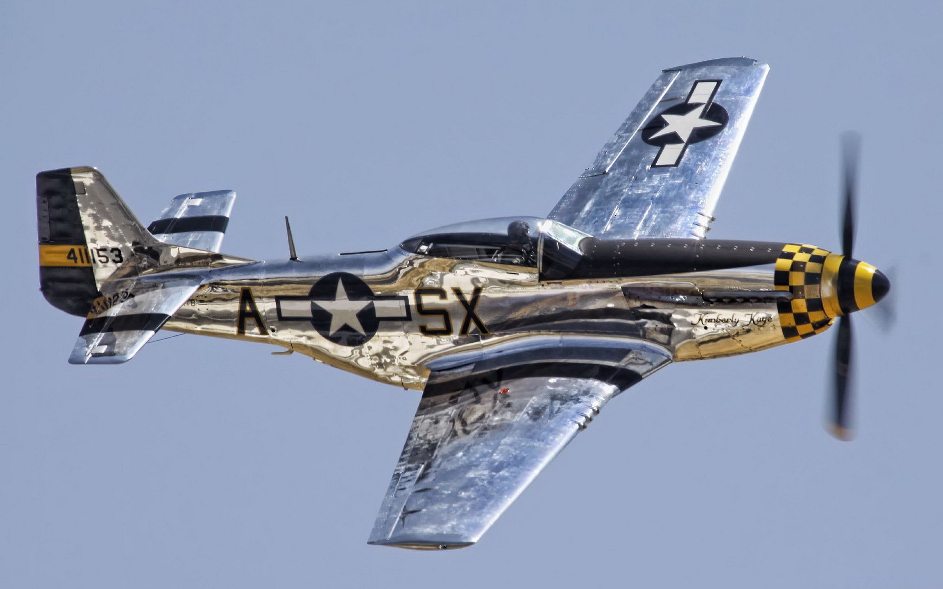 p-51 mustang flugzeug himmel