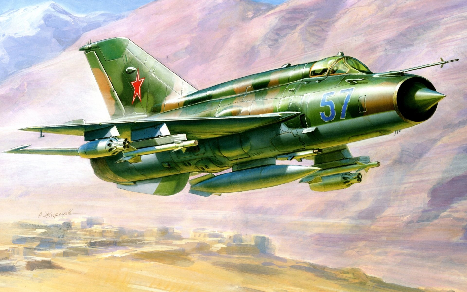 figure zhirnov avion chasseur mig-21 mikoyan et gurevich