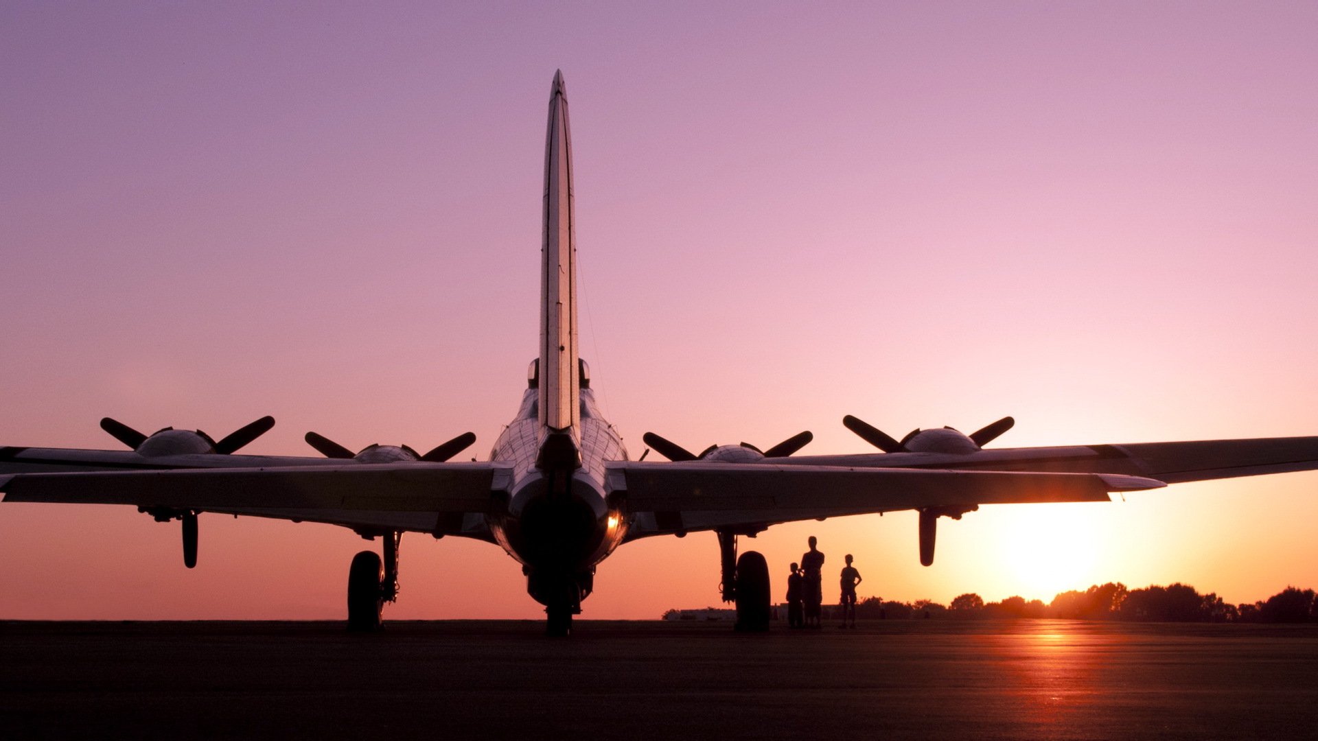 flugzeug flugplatz sonnenuntergang