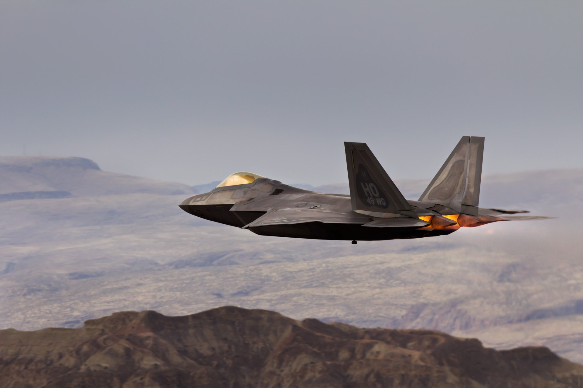 f-22 raptor f-22 raptor cielo montagne