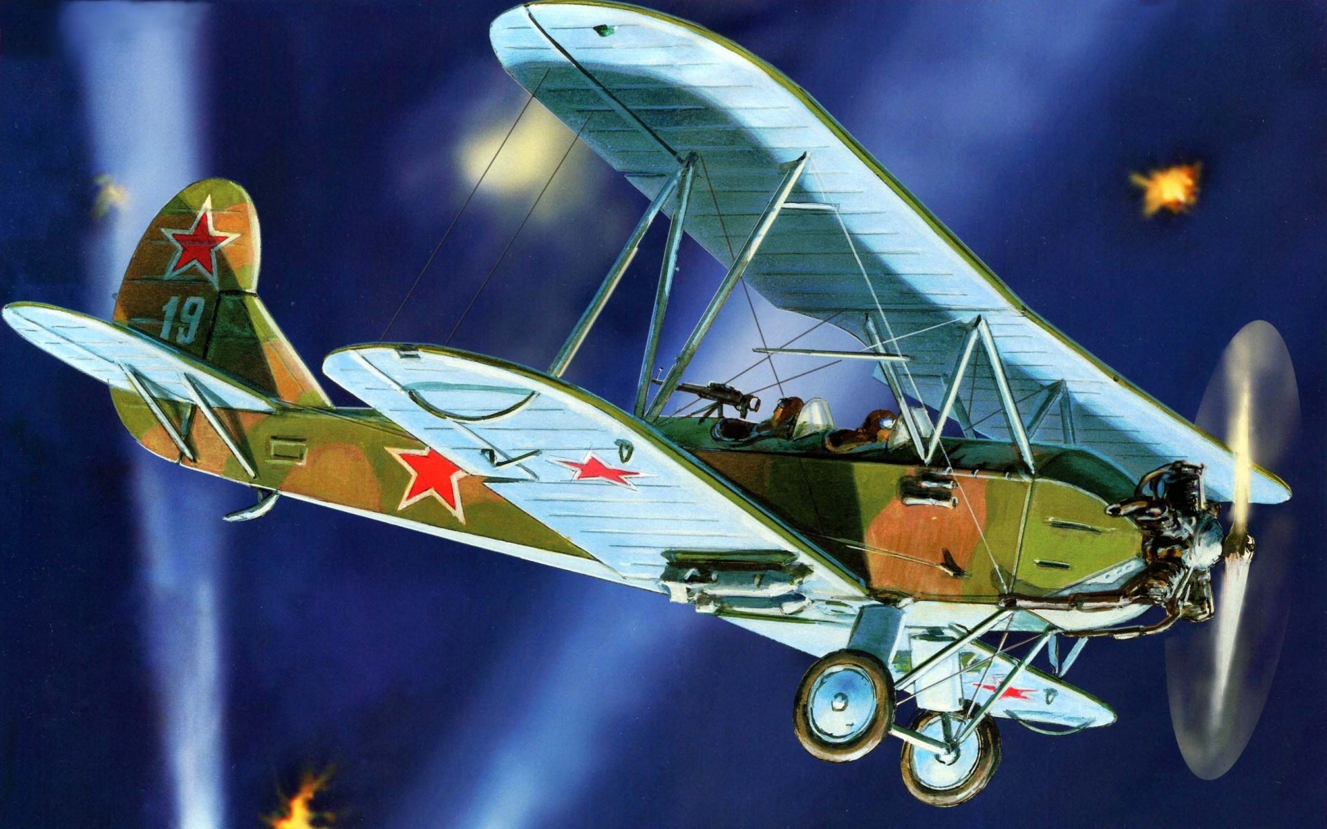 avión soviético biplano polikarpov u - 2 po-2 multipropósito nocturno bombardero guardia femenino regimiento aéreo en cielo ww2