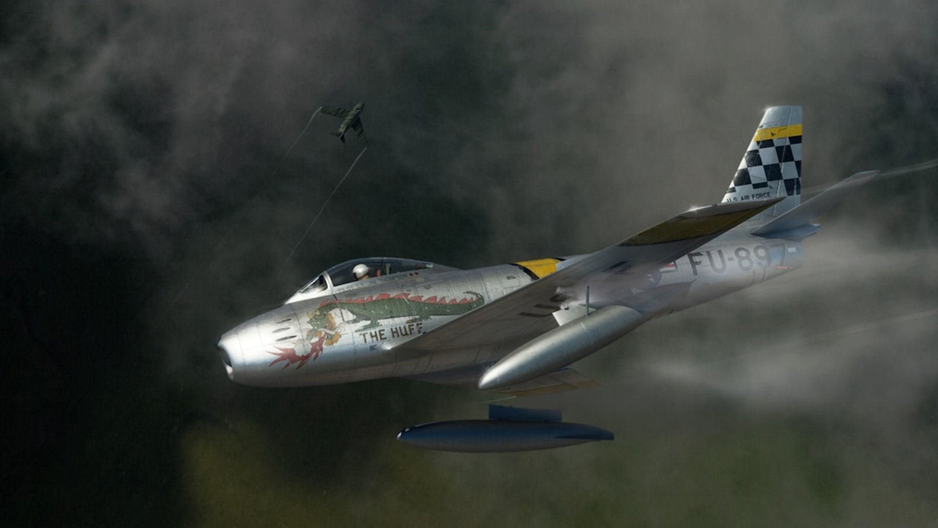 nordamerika f-86 säbel amerikanisch jet kämpfer huff mig-15 fagott kunst