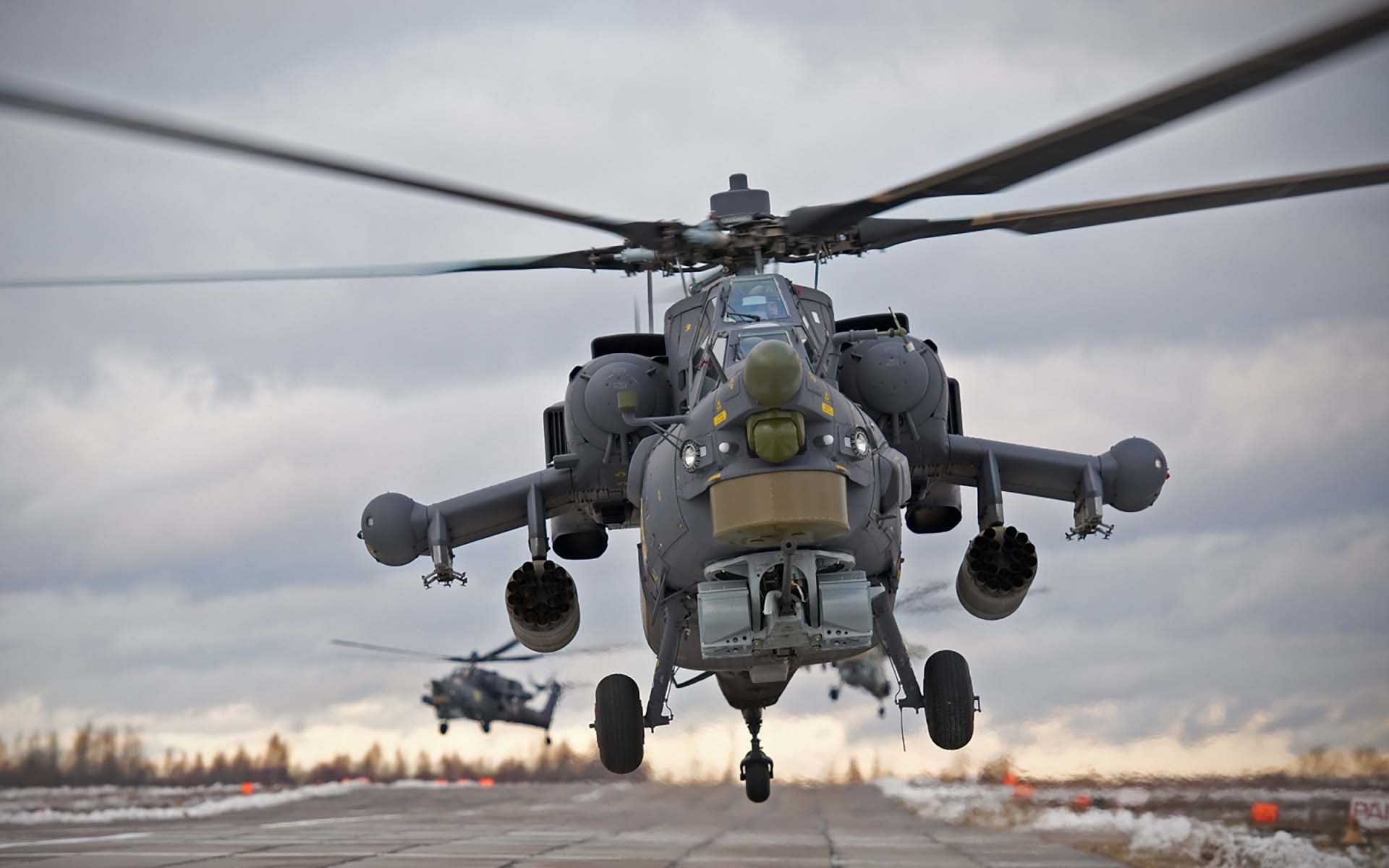 helicopter mi-28 Russian shock night hunter designed for search and destruction in conditions active fire counteraction tanks other armored equipment and also aerial targets live force enemy