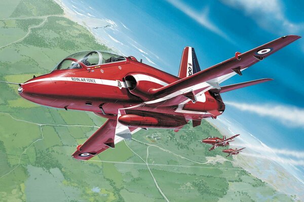 Airshow della RAF chiamati frecce rosse