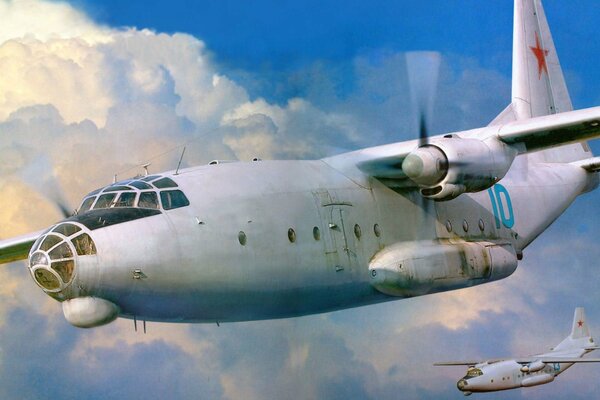 Fototapeten Militärtransportflugzeug an - 8