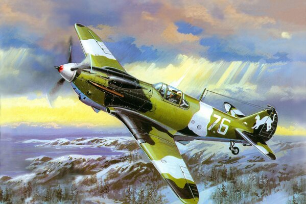 LaGG-3 nel cielo-La Grande Guerra Patriottica