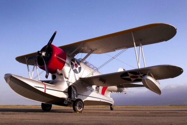 Flugzeug der zukünftigen Luftfahrt mit der Entennase